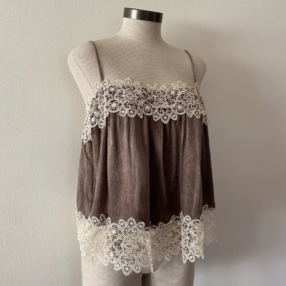 Zara Gray Metallic Top - Picture 2 of 7